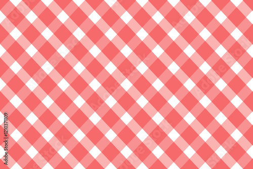 red gingham background