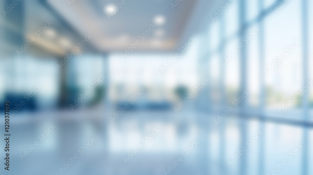 Beautiful blurred background of a light modern office interior with panoramic windows and beautiful lighting Beautiful blurred background of a light modern office interior with panoramic windows and beautiful lighting