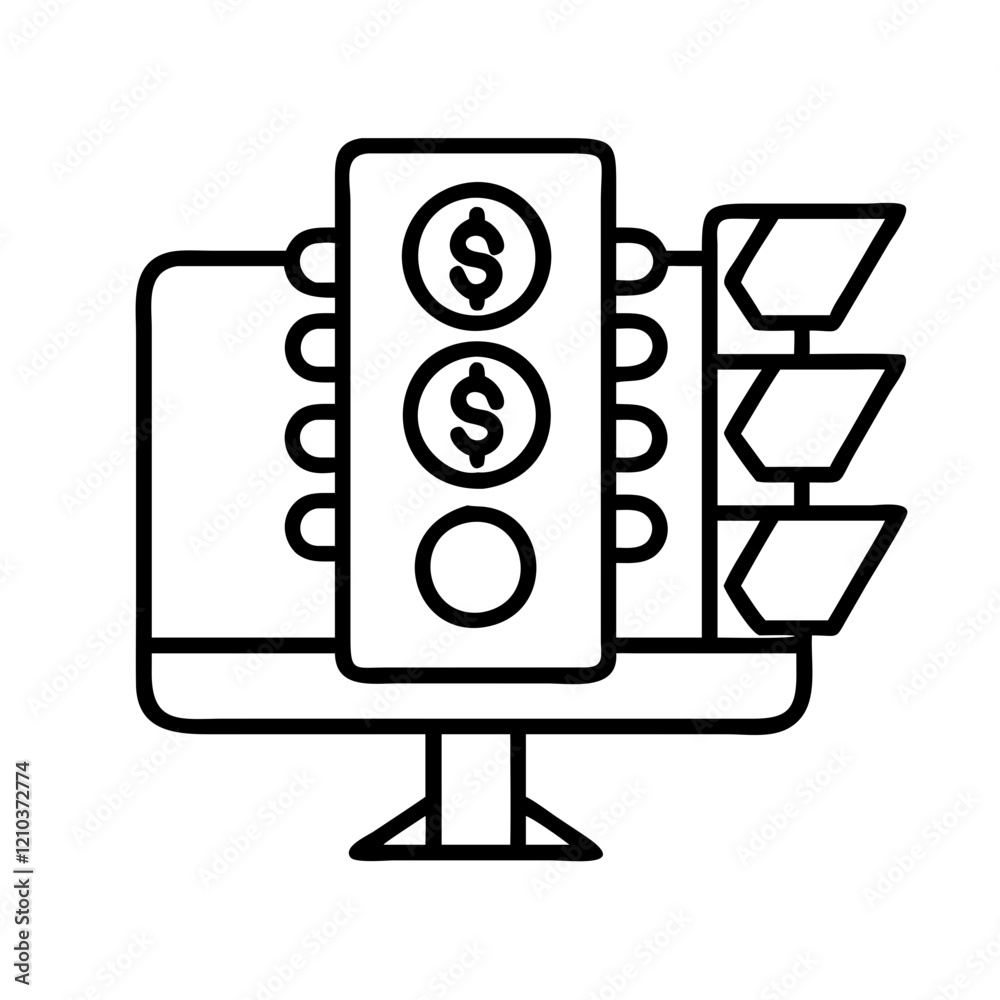 paid traffic icon, paid traffic line art - simple line art of paid traffic, perfect for paid traffic logos and icons paid traffic icon, paid traffic line art - simple line art of paid traffic, perfect for paid traffic logos and icons