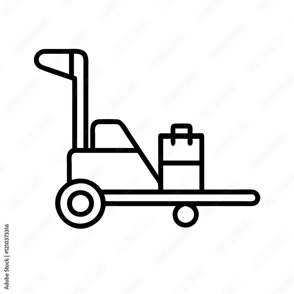 pallet jack icon, pallet jack line art - simple line art of pallet jack, perfect for pallet jack logos and icons pallet jack icon, pallet jack line art - simple line art of pallet jack, perfect for pallet jack logos and icons