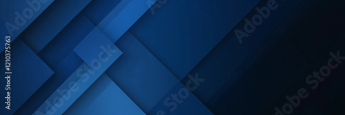 Modern Elegance Abstract Geometric Layers in Blue