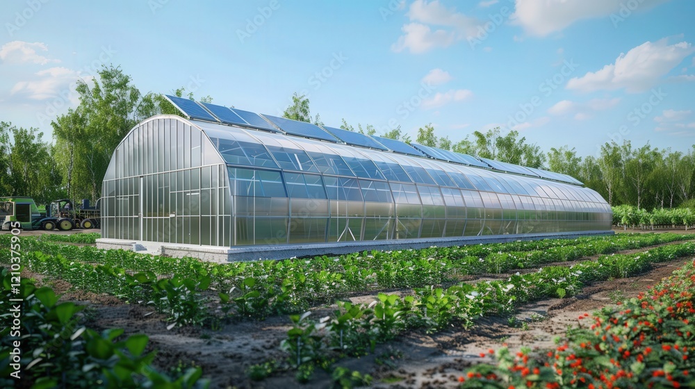 Solar Powered Agricultural Modern Greenhouse Solar Powered Agricultural Modern Greenhouse