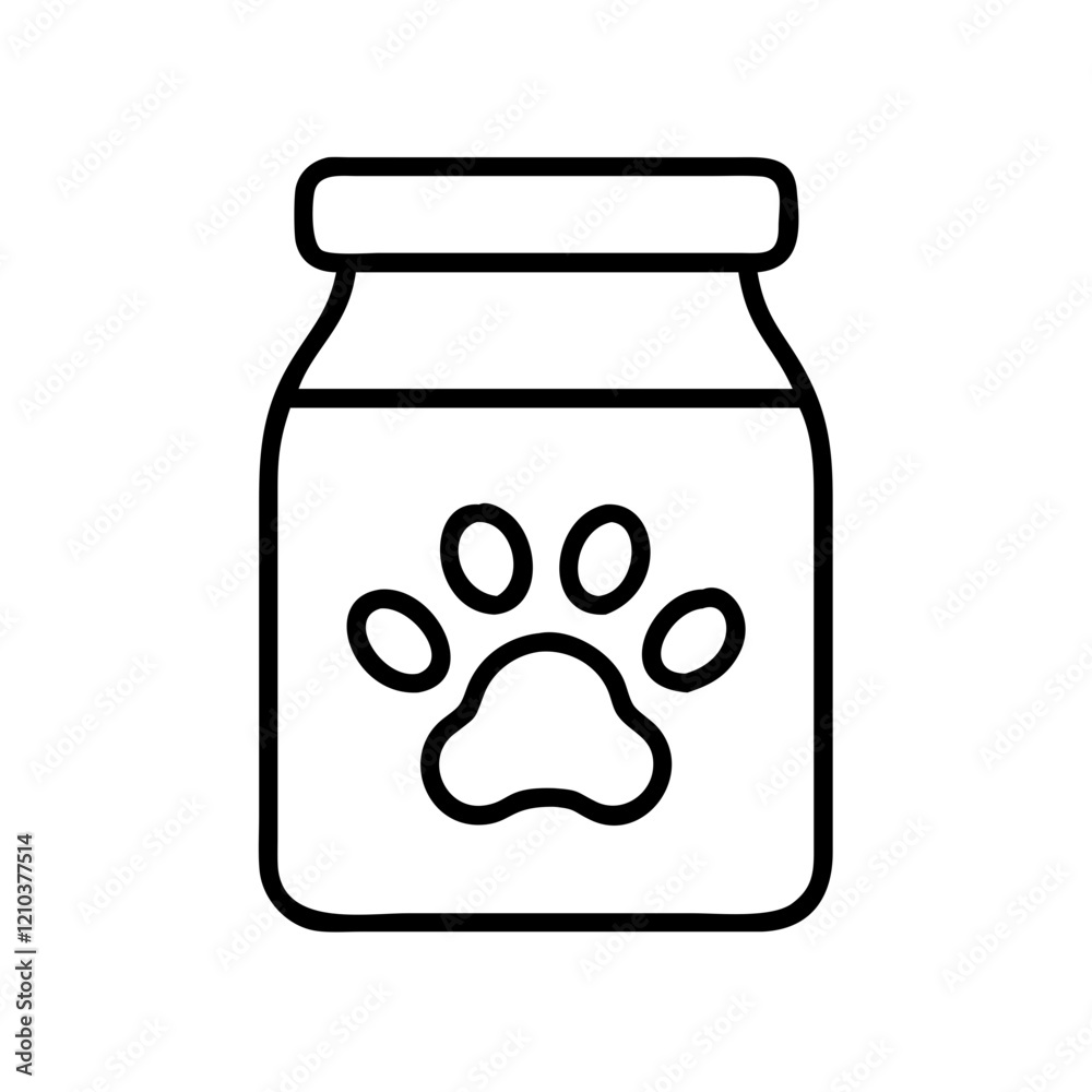 pet treat jar icon, pet treat jar line art - simple line art of pet treat jar, perfect for pet treat jar logos and icons pet treat jar icon, pet treat jar line art - simple line art of pet treat jar, perfect for pet treat jar logos and icons