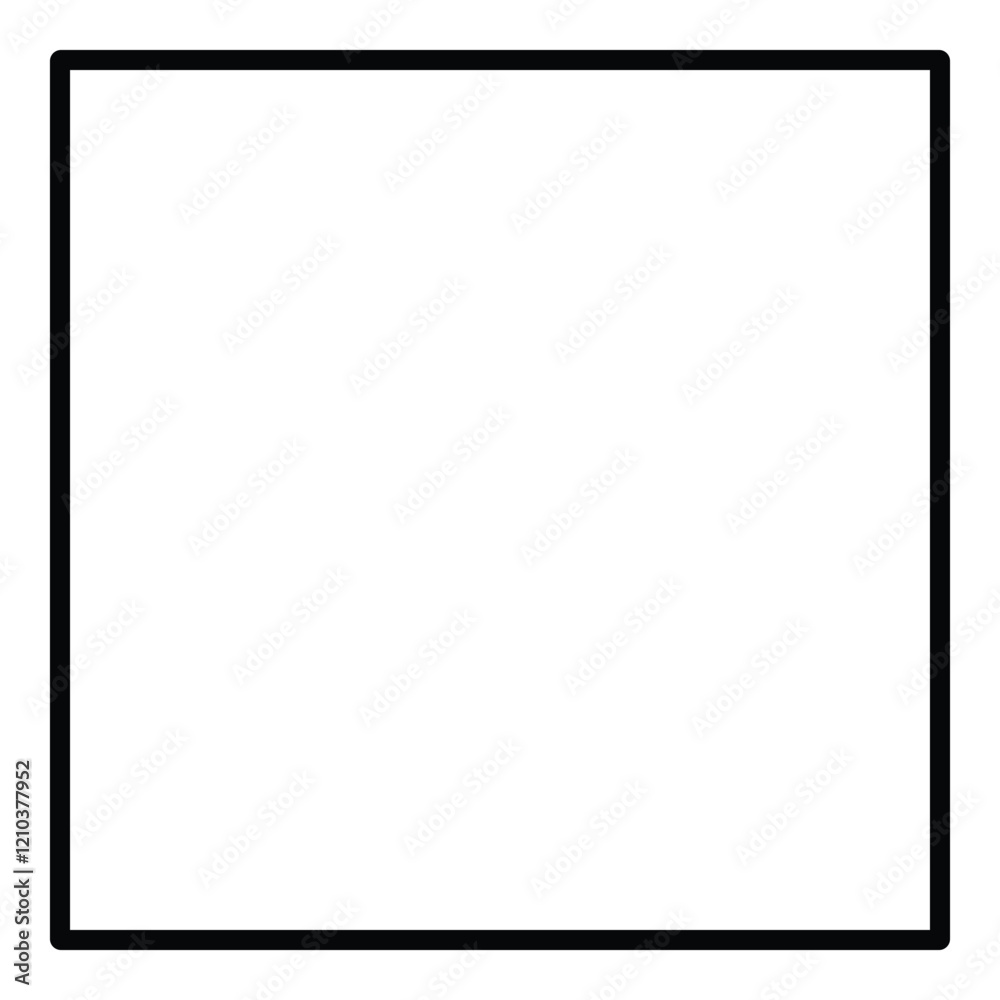 Black Square Flat Icon Isolated On White Background Black Square Flat Icon Isolated On White Background