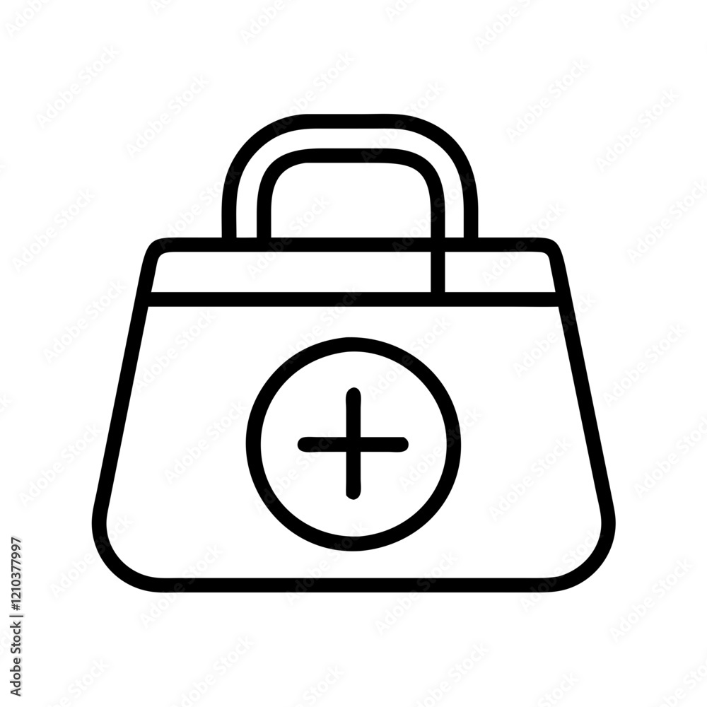 pharmacy bag icon, pharmacy bag line art - simple line art of pharmacy bag, perfect for pharmacy bag logos and icons pharmacy bag icon, pharmacy bag line art - simple line art of pharmacy bag, perfect for pharmacy bag logos and icons