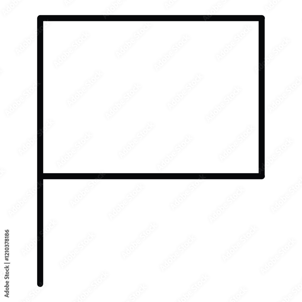 Flag Flat Icon Isolated On White Background