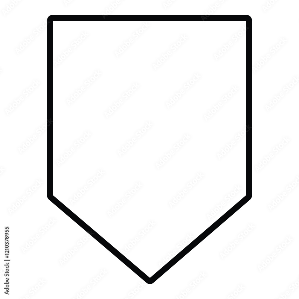 Shield Flat Icon Isolated On White Background Shield Flat Icon Isolated On White Background