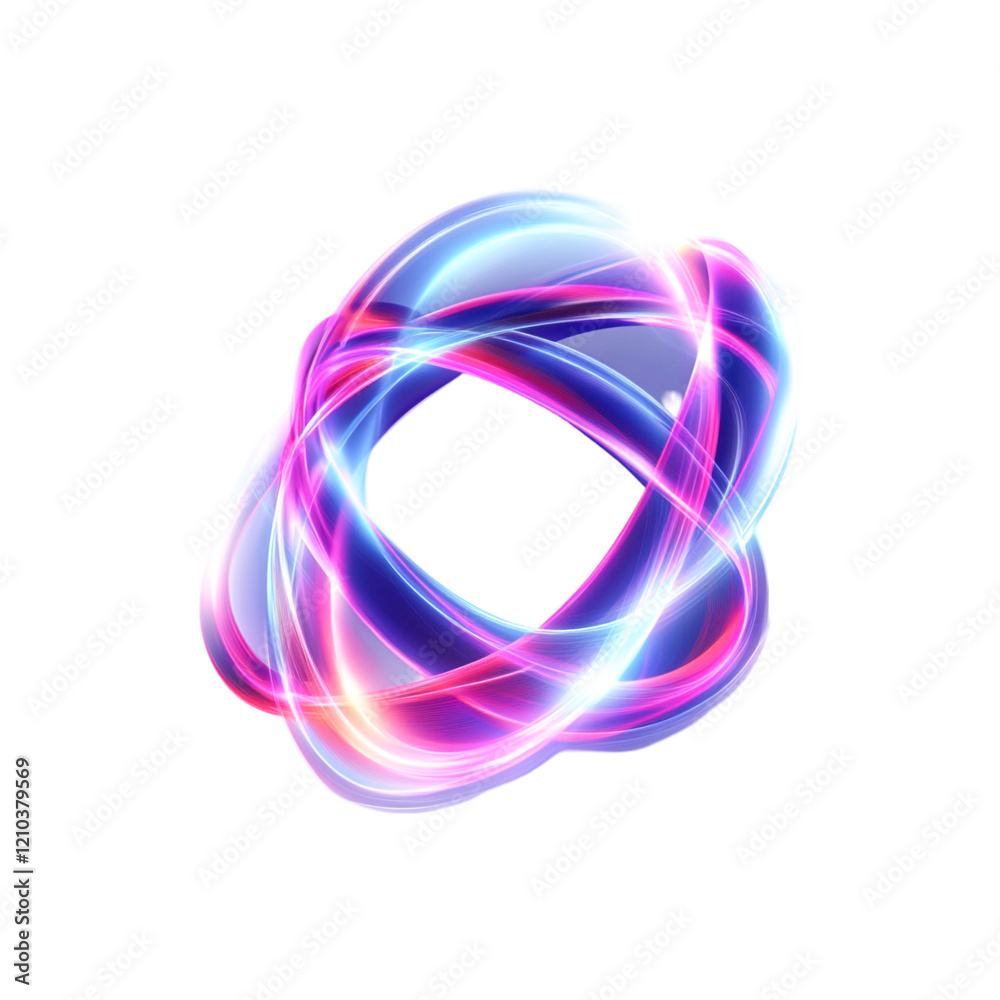 Abstract glowing pink blue light swirls design art Abstract glowing pink blue light swirls design art