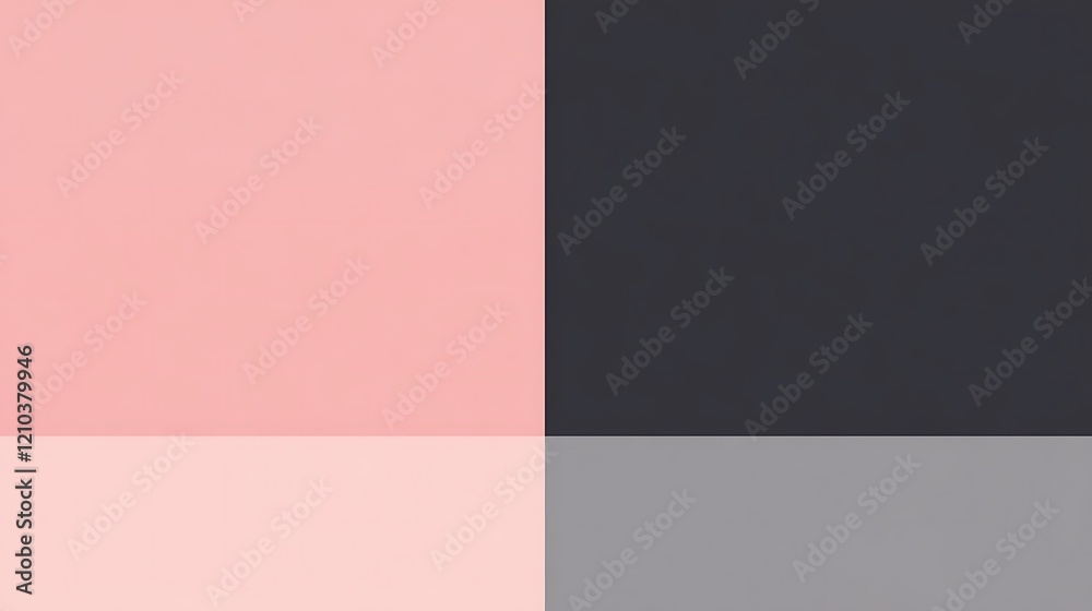 Fototapeta premium Abstract image of pink grey and dark grey color blocks