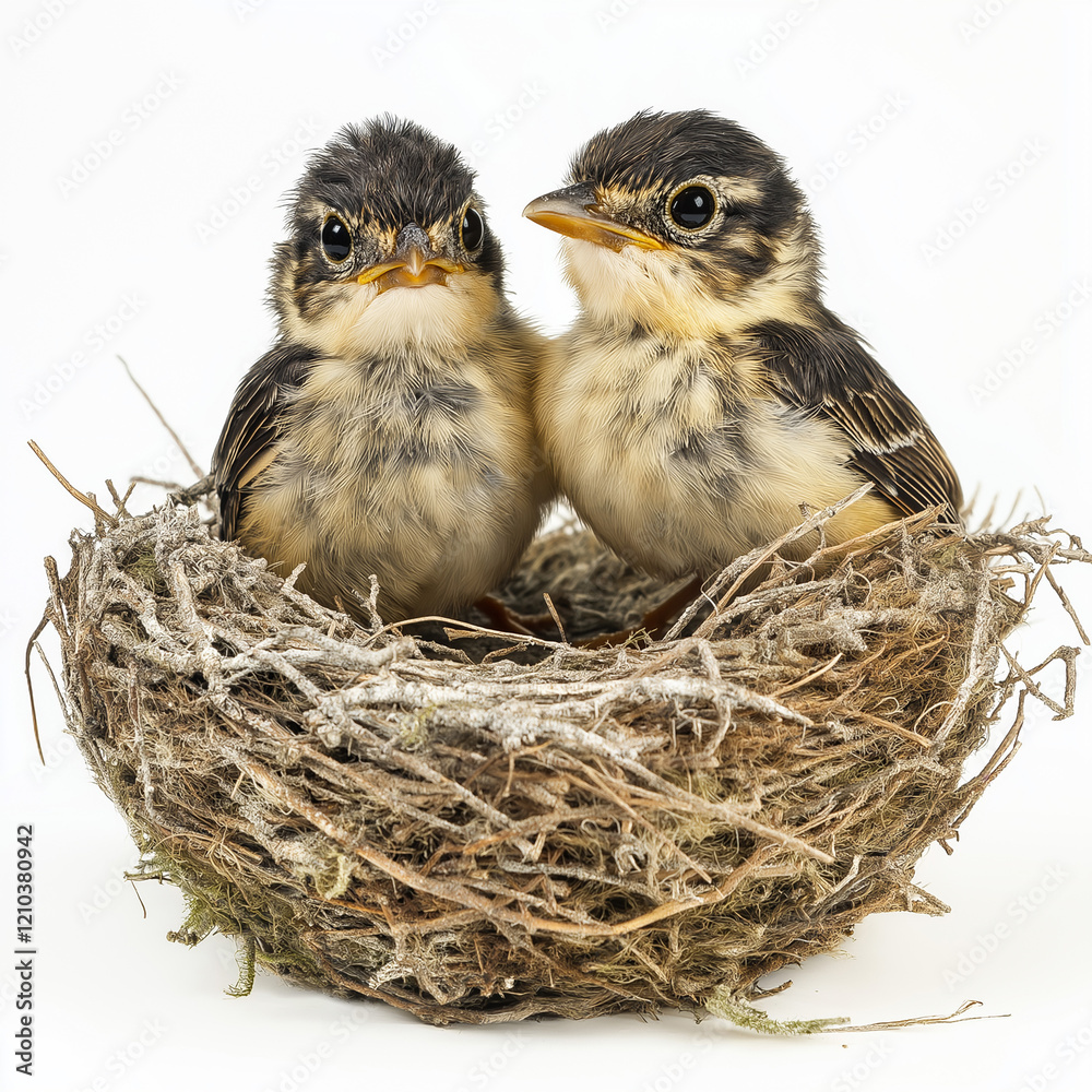 Fototapeta premium birds nest with eggs