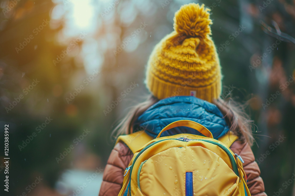 Fototapeta premium Child smiling and studying in school, generative ai