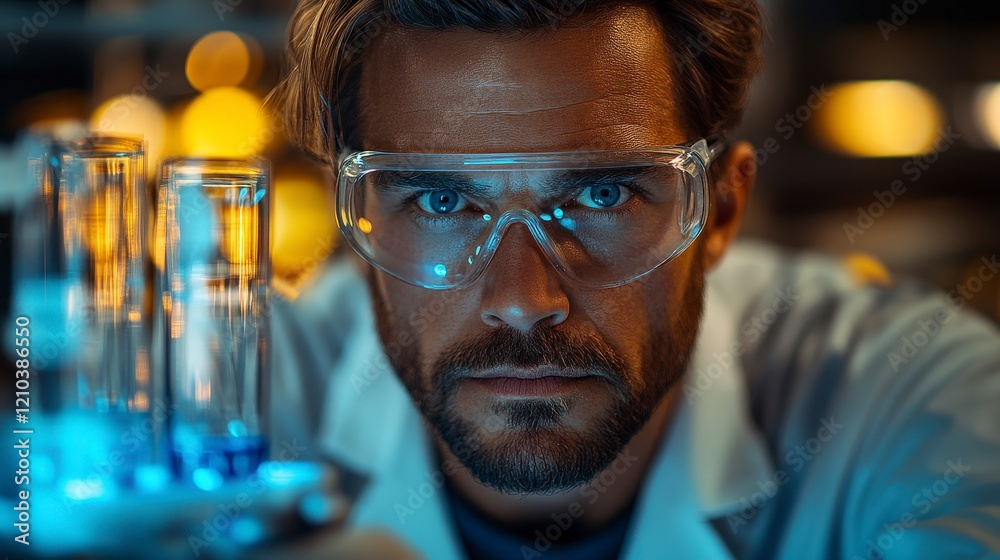 Focused Scientist in Lab Focused Scientist in Lab