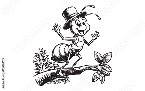 black and white fairy