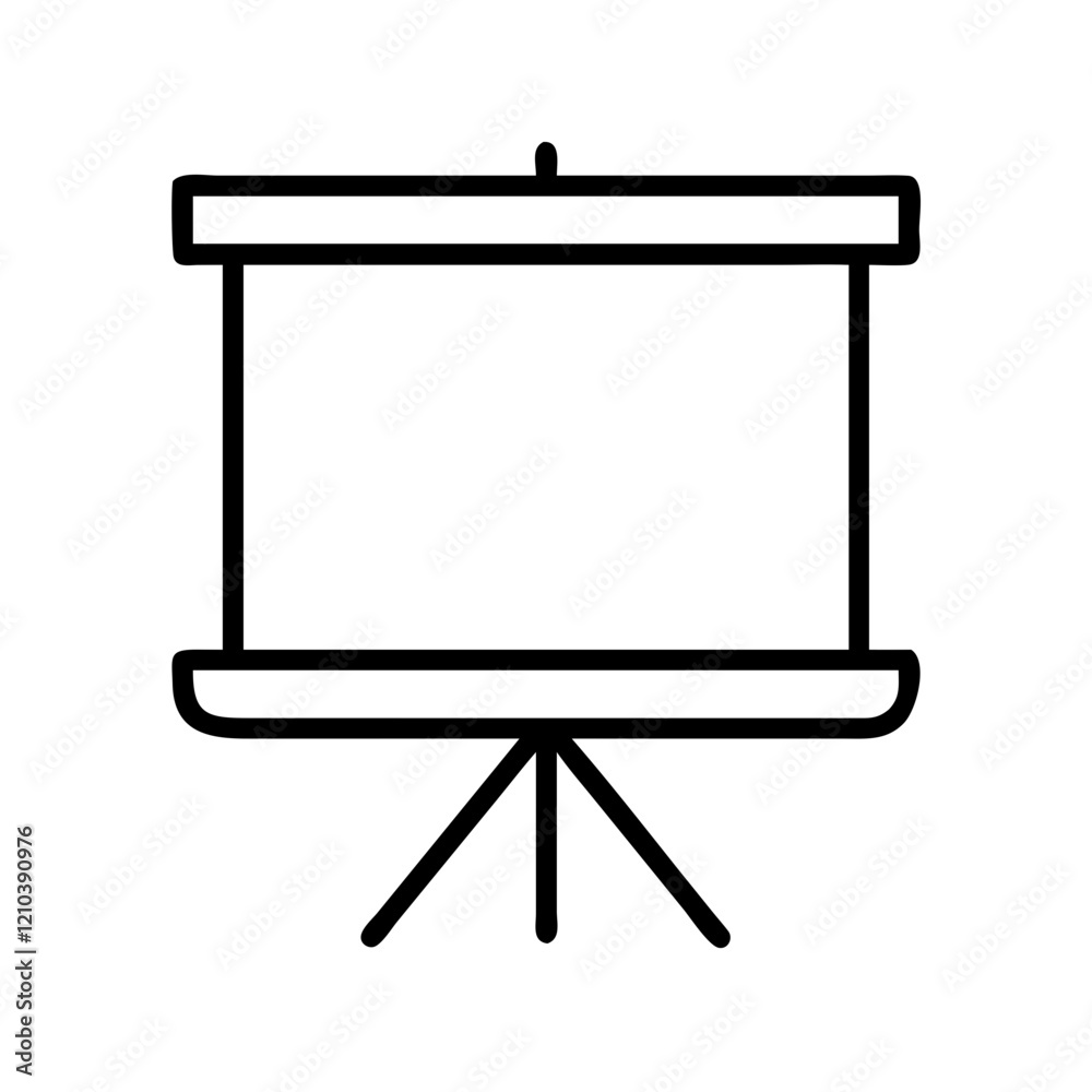 projector screen icon, projector screen line art - simple line art of projector screen, perfect for projector screen logos and icons projector screen icon, projector screen line art - simple line art of projector screen, perfect for projector screen logos and icons