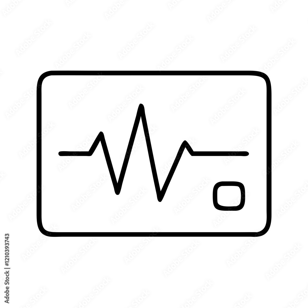 pulse monitor icon, pulse monitor line art - simple line art of pulse monitor, perfect for pulse monitor logos and icons pulse monitor icon, pulse monitor line art - simple line art of pulse monitor, perfect for pulse monitor logos and icons