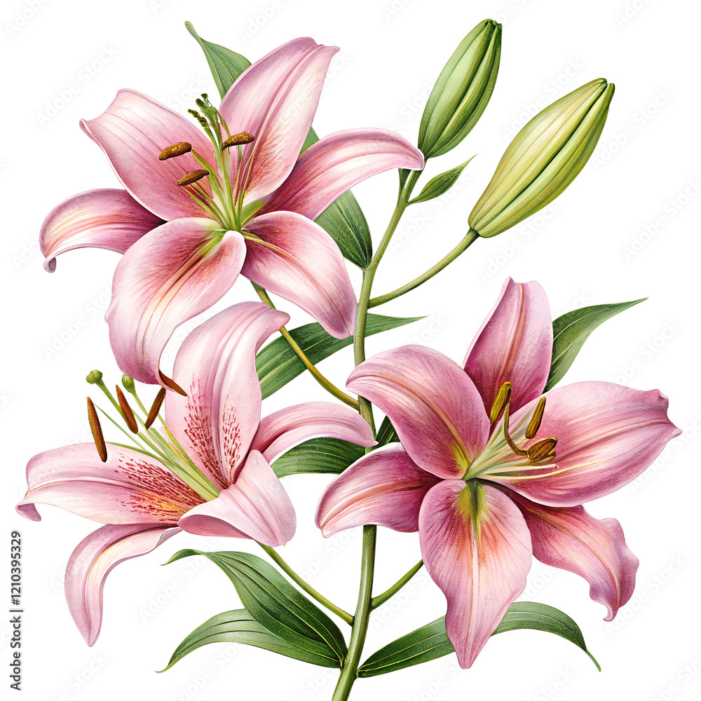 Fototapeta premium bouquet of lilies