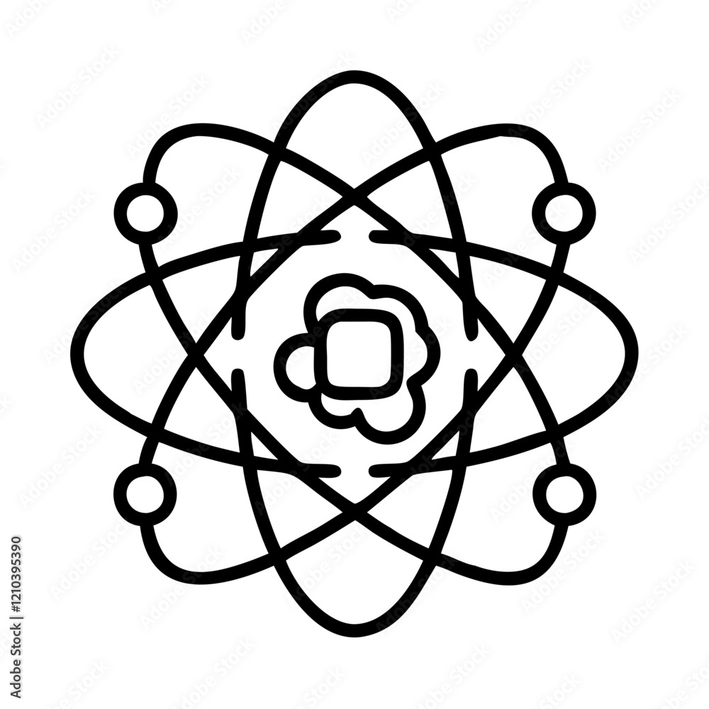 quantum ai icon, quantum ai line art - simple line art of quantum ai, perfect for quantum ai logos and icons quantum ai icon, quantum ai line art - simple line art of quantum ai, perfect for quantum ai logos and icons