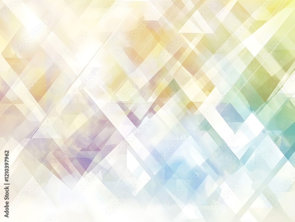Abstract Geometric Pattern with Pastel Colors