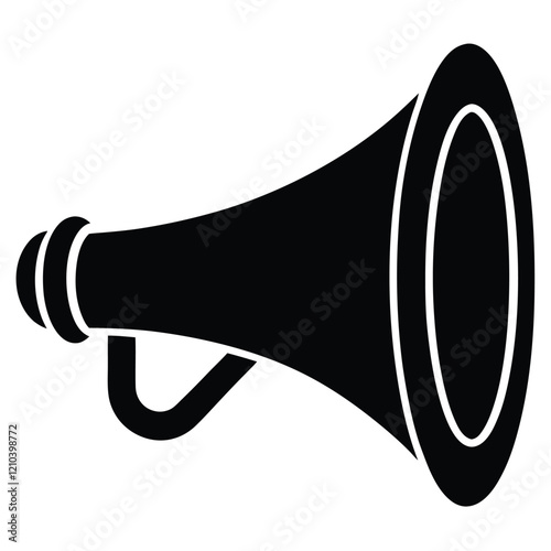 megaphone icon isolated on white