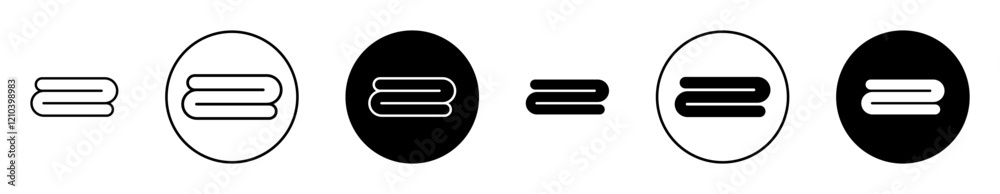 Blanket icons set in black filled and stroke line style Blanket icons set in black filled and stroke line style