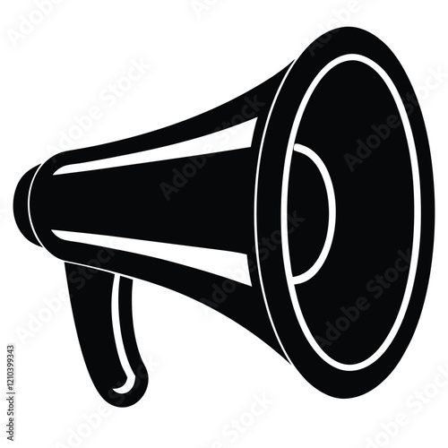 megaphone icon isolated on white