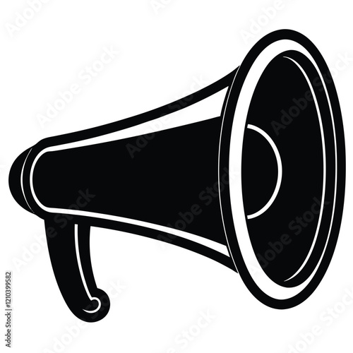 megaphone icon isolated on white