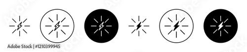 Conflict icons set in black filled and stroke line style