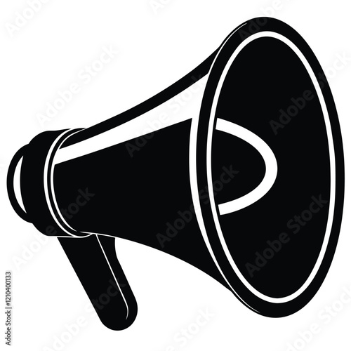 megaphone icon isolated on white