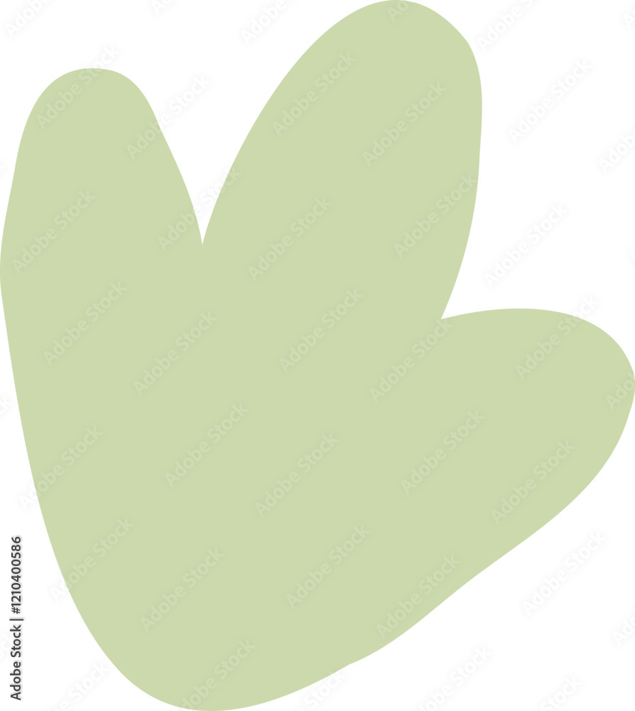 Abstract green organic blob shape design. Modern aesthetic. Minimalist illustration. Abstract green organic blob shape design. Modern aesthetic. Minimalist illustration.