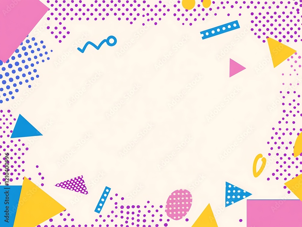 Abstract Geometric Design with Bright Colors and Shapes Abstract Geometric Design with Bright Colors and Shapes