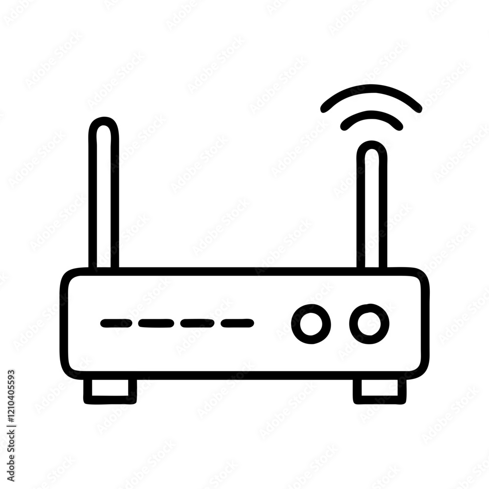 router icon, router line art - simple line art of router, perfect for router logos and icons router icon, router line art - simple line art of router, perfect for router logos and icons