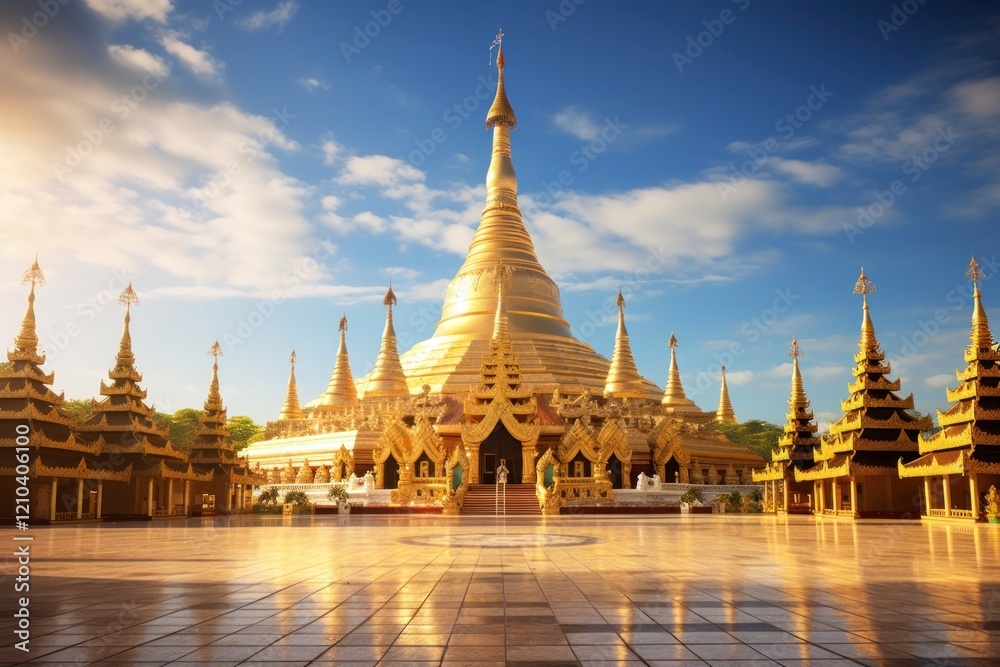 Fototapeta premium Shwedagon Pagoda pagoda architecture building