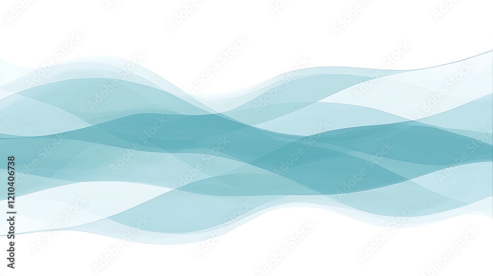 Fototapeta premium Abstract Blue Wave Design Background Image