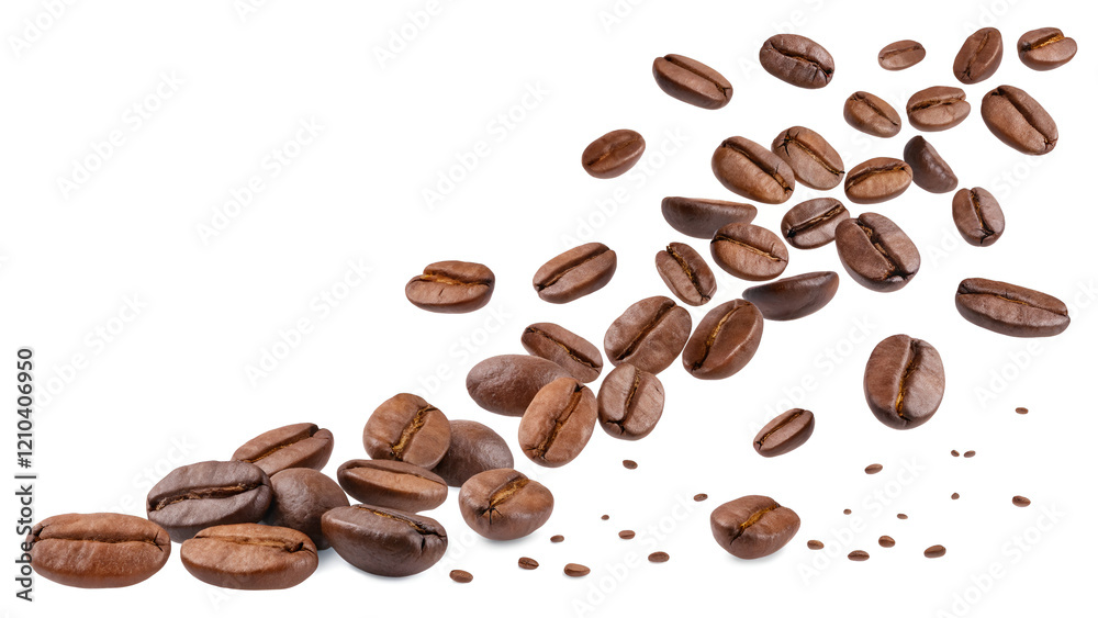 Naklejka premium coffee beans isolated