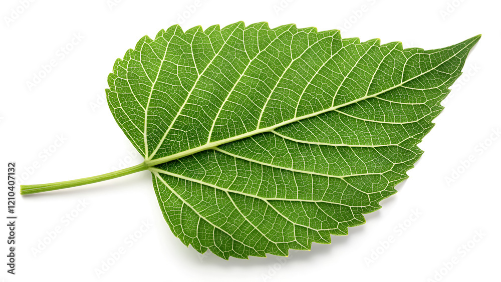 Obraz premium green leaf isolated on white