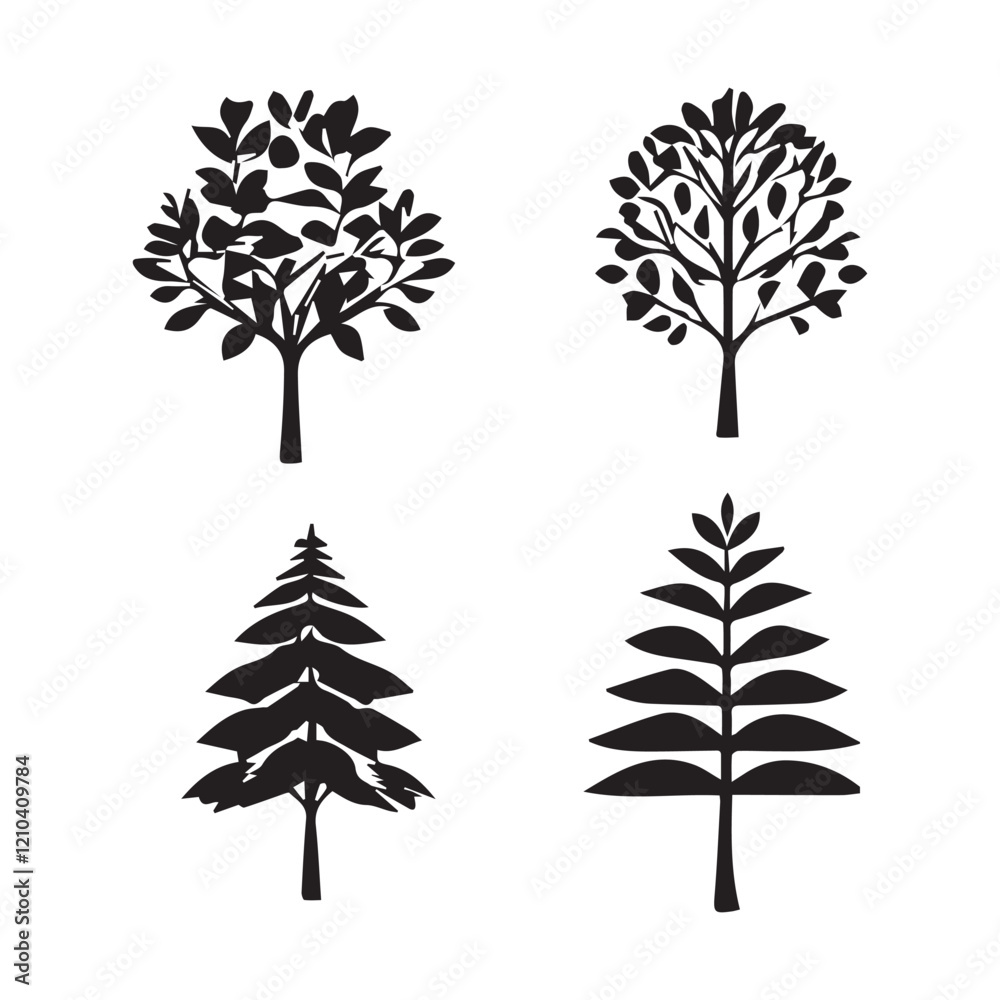 Obraz premium set of trees