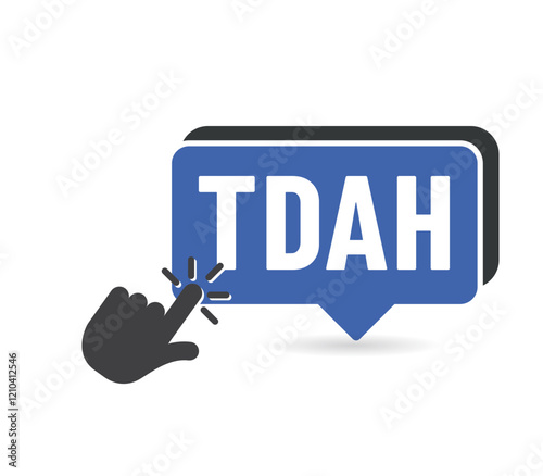 TDAH- Acronyme - Le trouble déficit de l'att,ntion avec ou sans hyperactivité 