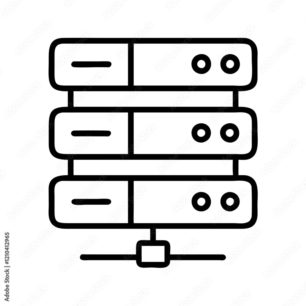 server icon, server line art - simple line art of server, perfect for server logos and icons server icon, server line art - simple line art of server, perfect for server logos and icons