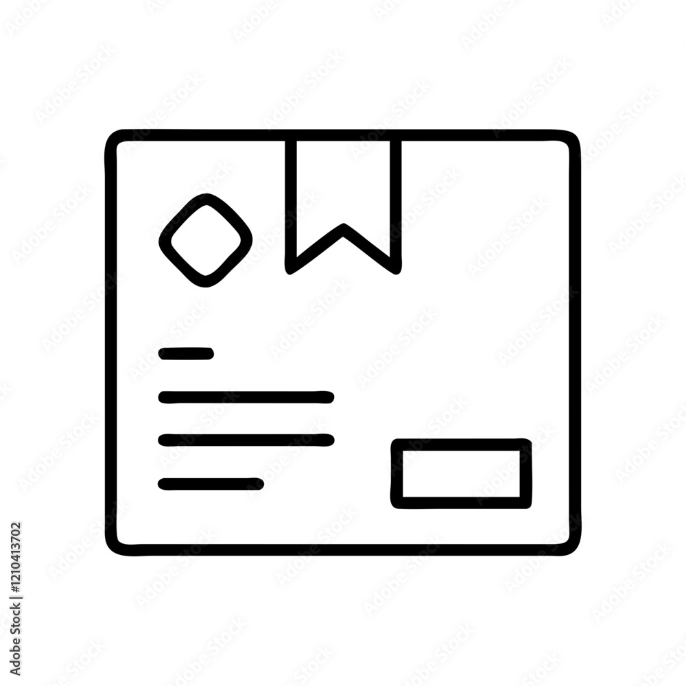 shipping label icon, shipping label line art - simple line art of shipping label, perfect for shipping label logos and icons shipping label icon, shipping label line art - simple line art of shipping label, perfect for shipping label logos and icons