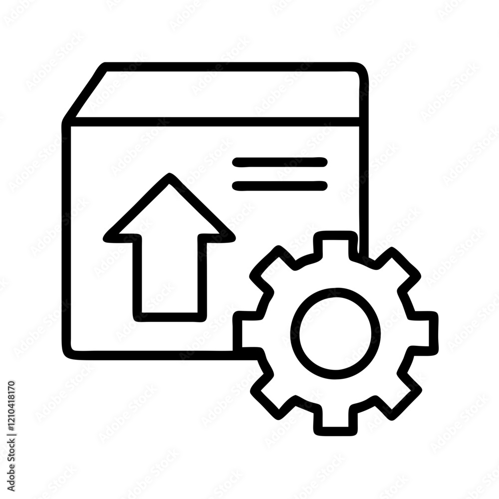 software package icon, software package line art - simple line art of software package, perfect for software package logos and icons software package icon, software package line art - simple line art of software package, perfect for software package logos and icons