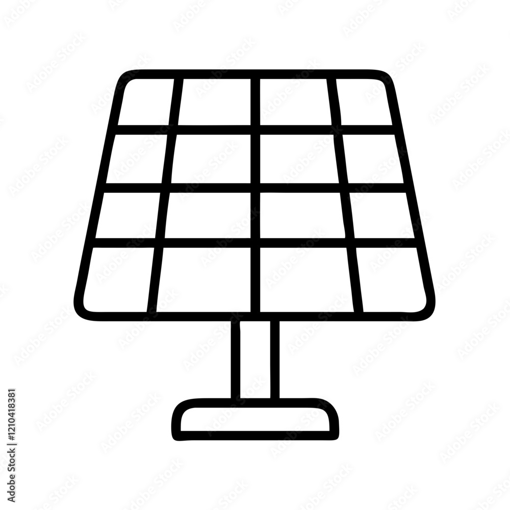 solar panel icon, solar panel line art - simple line art of solar panel, perfect for solar panel logos and icons solar panel icon, solar panel line art - simple line art of solar panel, perfect for solar panel logos and icons