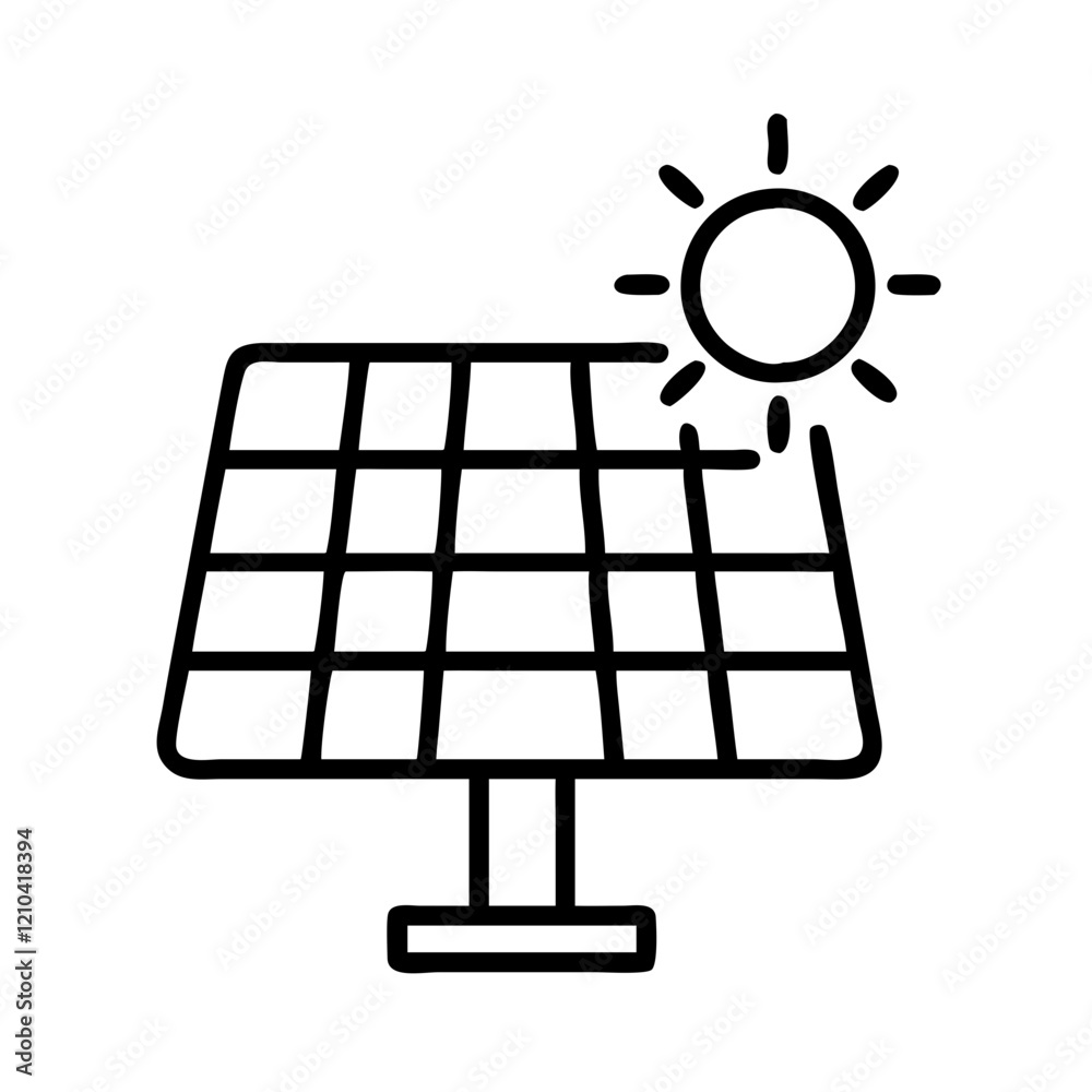 solar power icon, solar power line art - simple line art of solar power, perfect for solar power logos and icons solar power icon, solar power line art - simple line art of solar power, perfect for solar power logos and icons