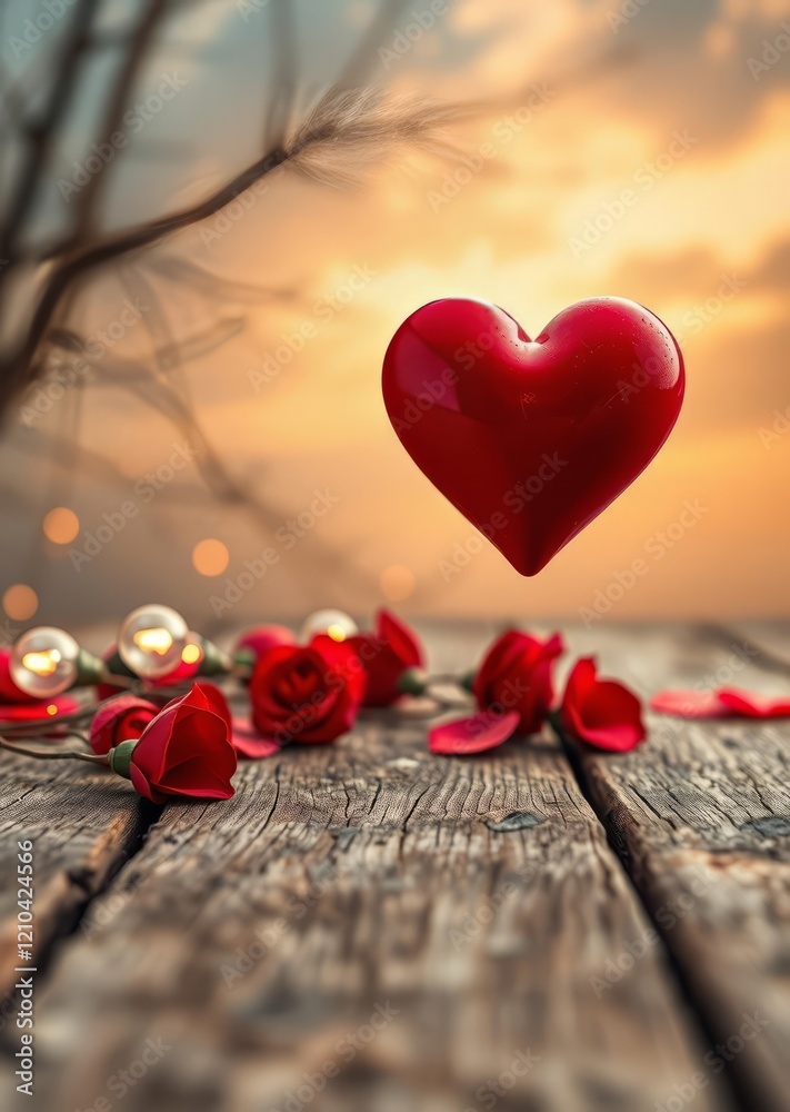 Red heart on background old wood picture and bulbs light love bokeh valentines day love love heart valentine vector romantic day holiday Red heart on background old wood picture and bulbs light love bokeh valentines day love love heart valentine vector romantic day holiday