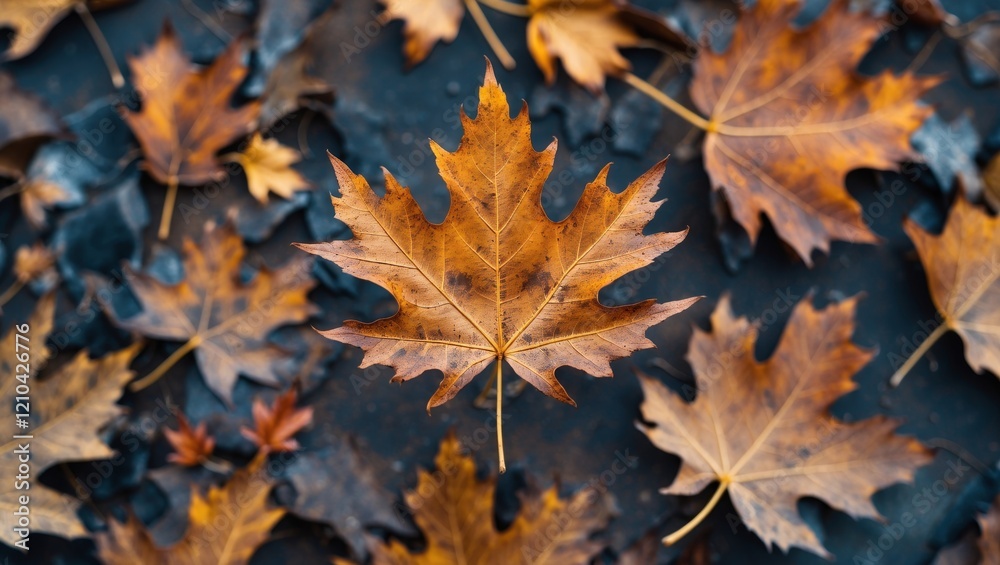 Intricate textures of a dry autumn leaf Intricate textures of a dry autumn leaf