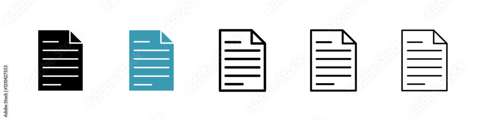 Form icons vector pack in black and blue colors Form icons vector pack in black and blue colors