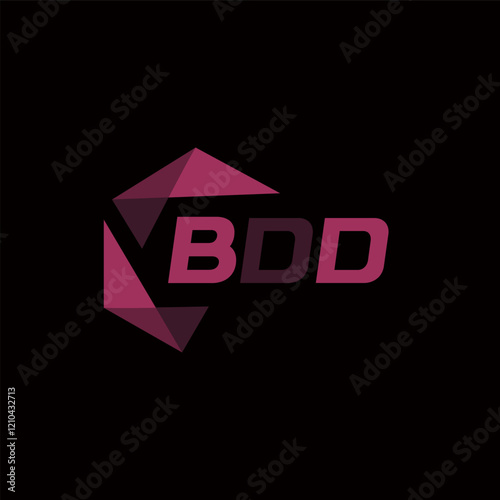 BDD creative minimalist letter logo. BDD unique vector initials alphabet letter logo design