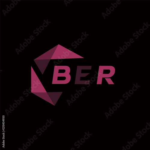 BER creative minimalist letter logo. BER unique vector initials alphabet letter logo design