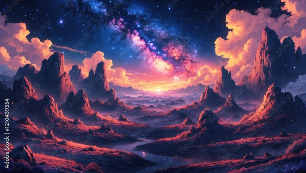 A wonderful vision of a fantastic world and space A wonderful vision of a fantastic world and space
