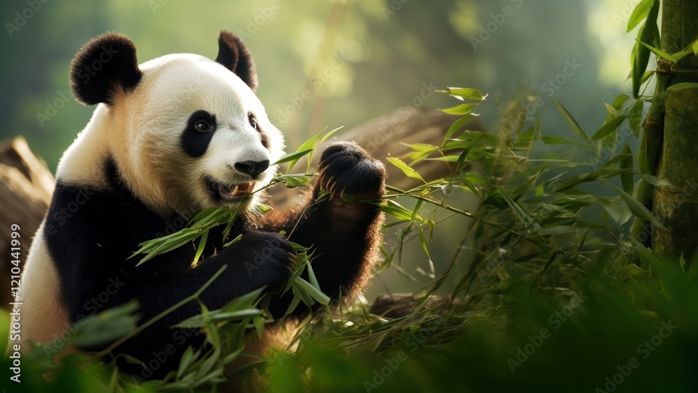 Fototapeta premium Panda bear wildlife animal
