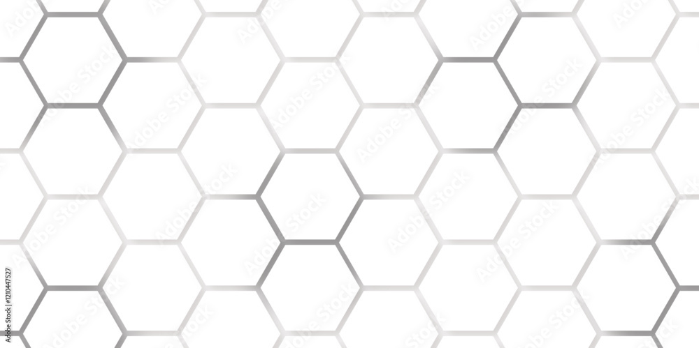 Abstract seamless honeycomb hexagon background. Geometric texture white gray pattern design.
Abstract seamless honeycomb hexagon background. Geometric texture white gray pattern design.